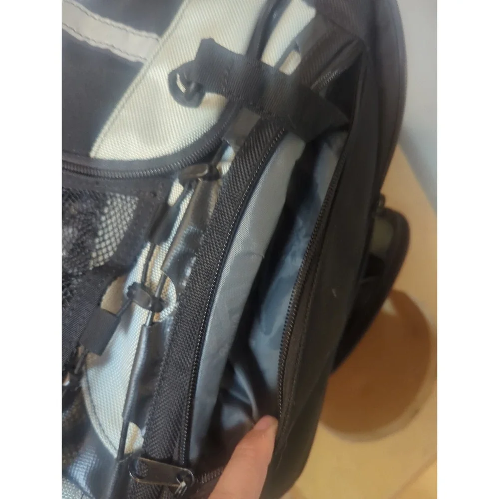 Vintage Brenthaven Laptop‎ Backpack Black Silver Tech Y2K Travel Bag